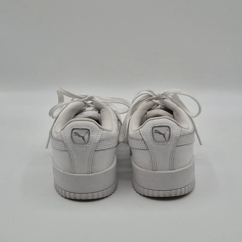 PUMA Shoes Womens Size 7.5 White Synthetic Low Top Casual Sneakers 370325-02